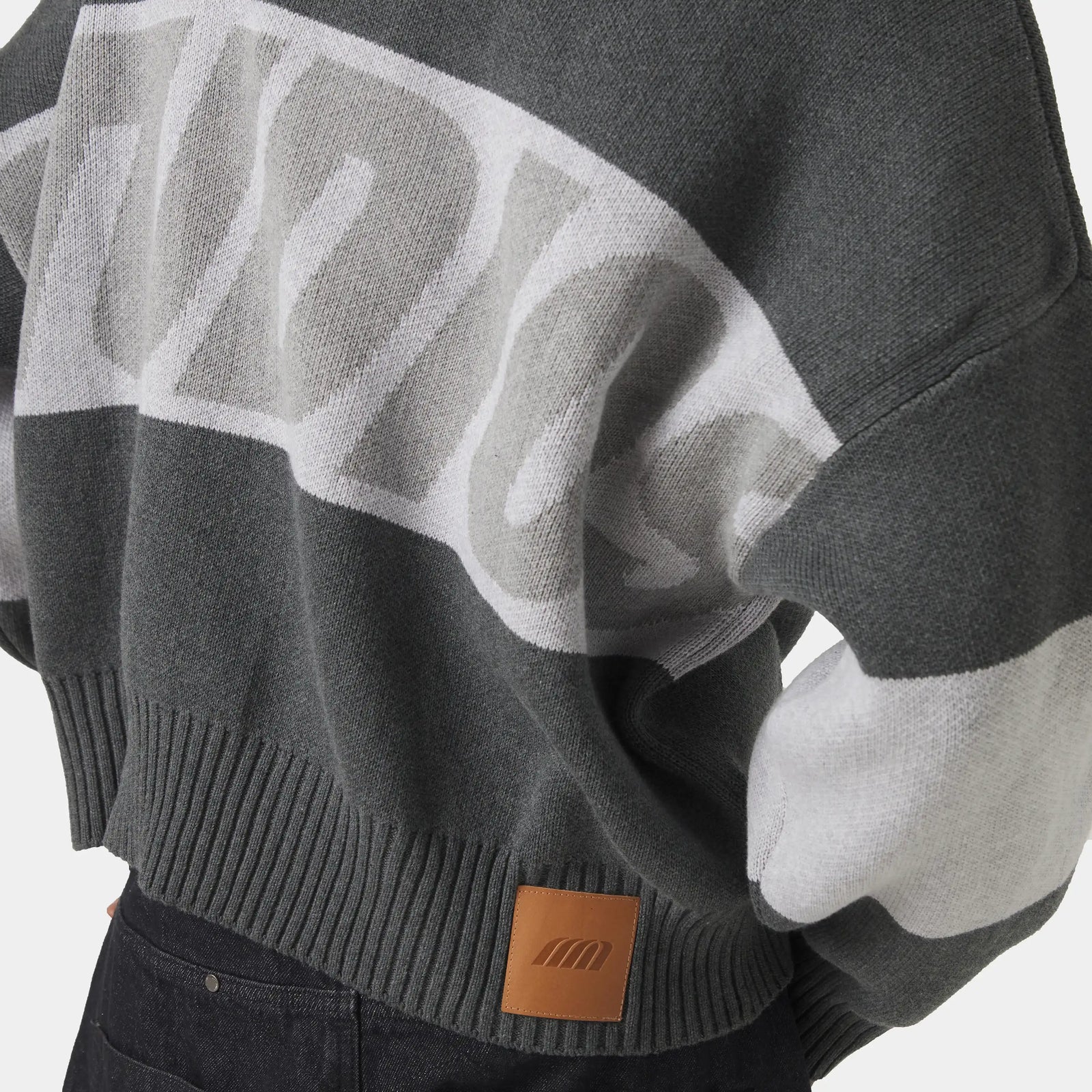Thrill Grey Zipper Knit — vista 5