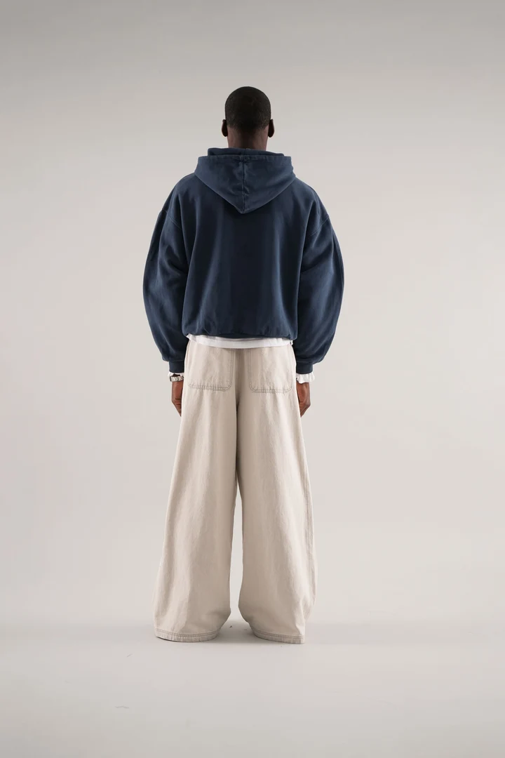 Raw Blue Hoodie — vista 4