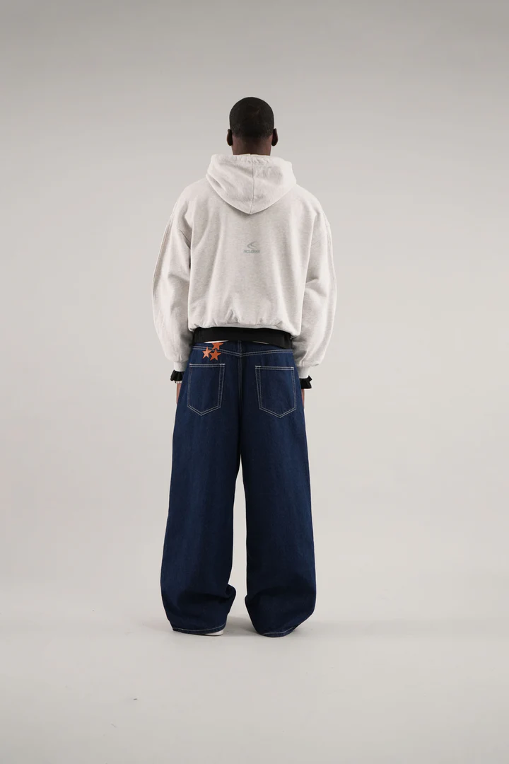 Raw Light Grey Hoodie — vista 4