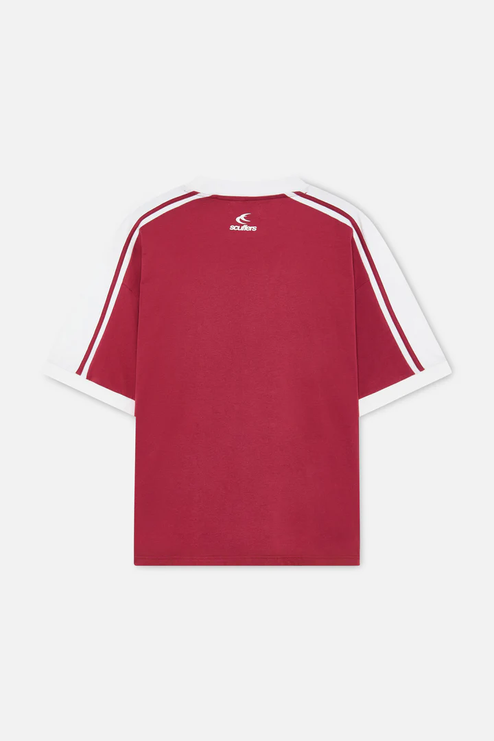 Effortless Burgundy T-Shirt — vista alternativa
