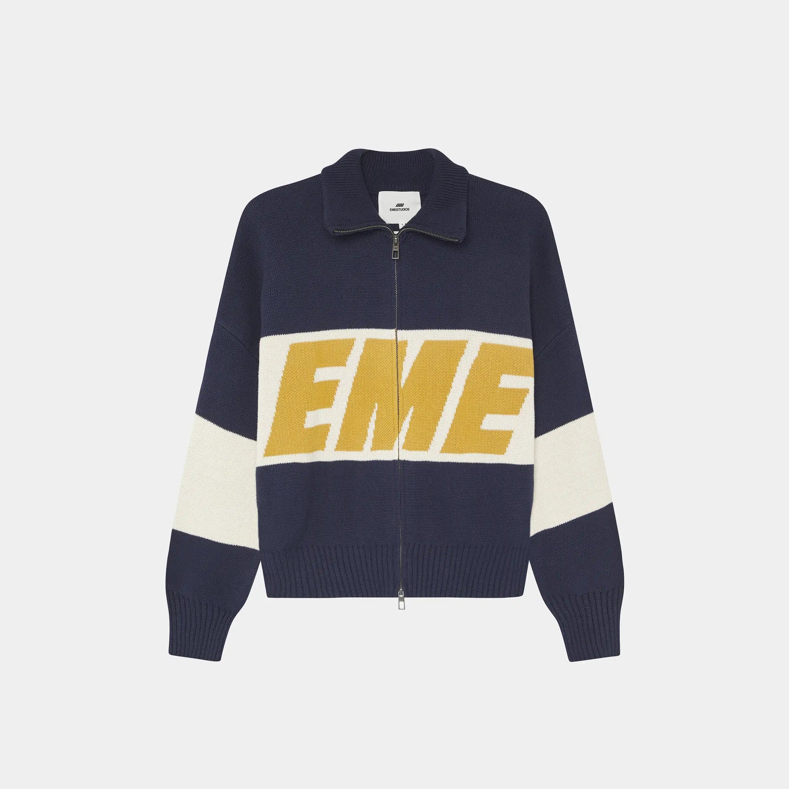 Thrill Mustard Zipper Knit