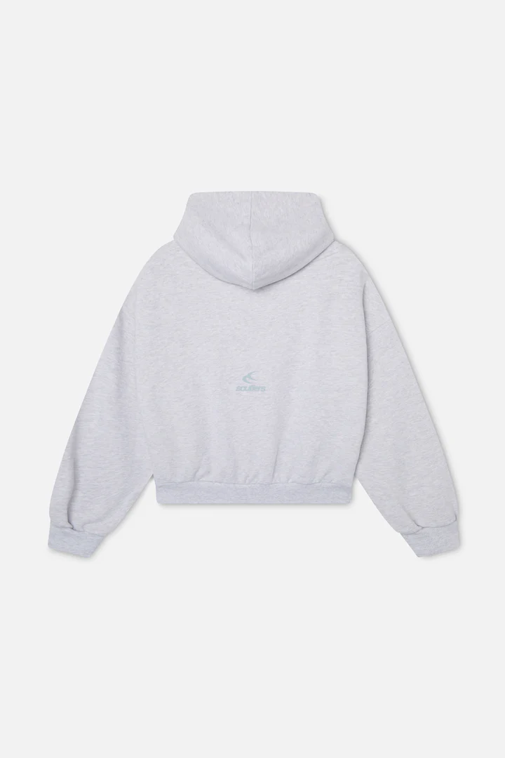 Raw Light Grey Hoodie — vista alternativa
